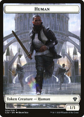 Human // Treasure Double-Sided Token [Commander 2020 Tokens] | Gear Gaming Fayetteville