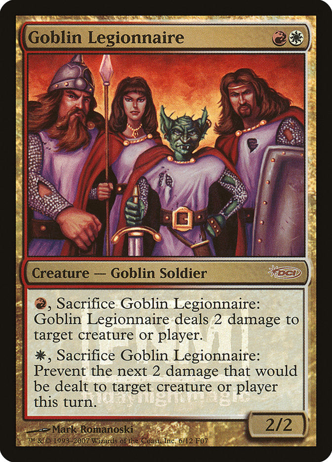 Goblin Legionnaire [Friday Night Magic 2007] | Gear Gaming Fayetteville