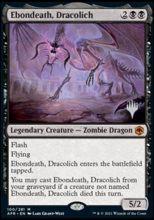 Ebondeath, Dracolich (Promo Pack) [Dungeons & Dragons: Adventures in the Forgotten Realms Promos] | Gear Gaming Fayetteville