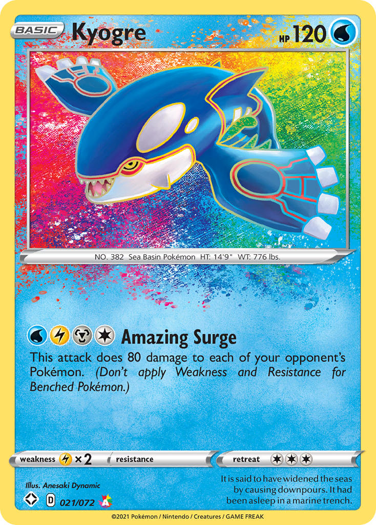 Kyogre (021/072) [Sword & Shield: Shining Fates] | Gear Gaming Fayetteville