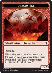 Dragon Egg // Dragon Double-Sided Token [Commander 2018 Tokens] | Gear Gaming Fayetteville