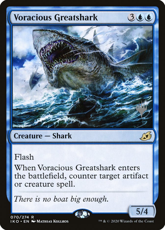 Voracious Greatshark (Promo Pack) [Ikoria: Lair of Behemoths Promos] | Gear Gaming Fayetteville