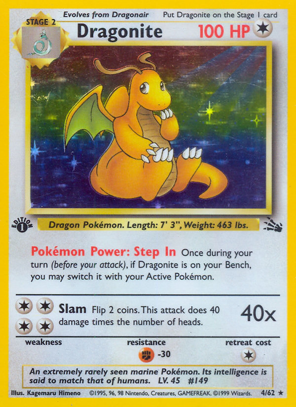 Dragonite (4/62) [Fossil 1st Edition] | Gear Gaming Fayetteville