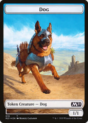 Demon // Dog Double-Sided Token [Core Set 2021 Tokens] | Gear Gaming Fayetteville