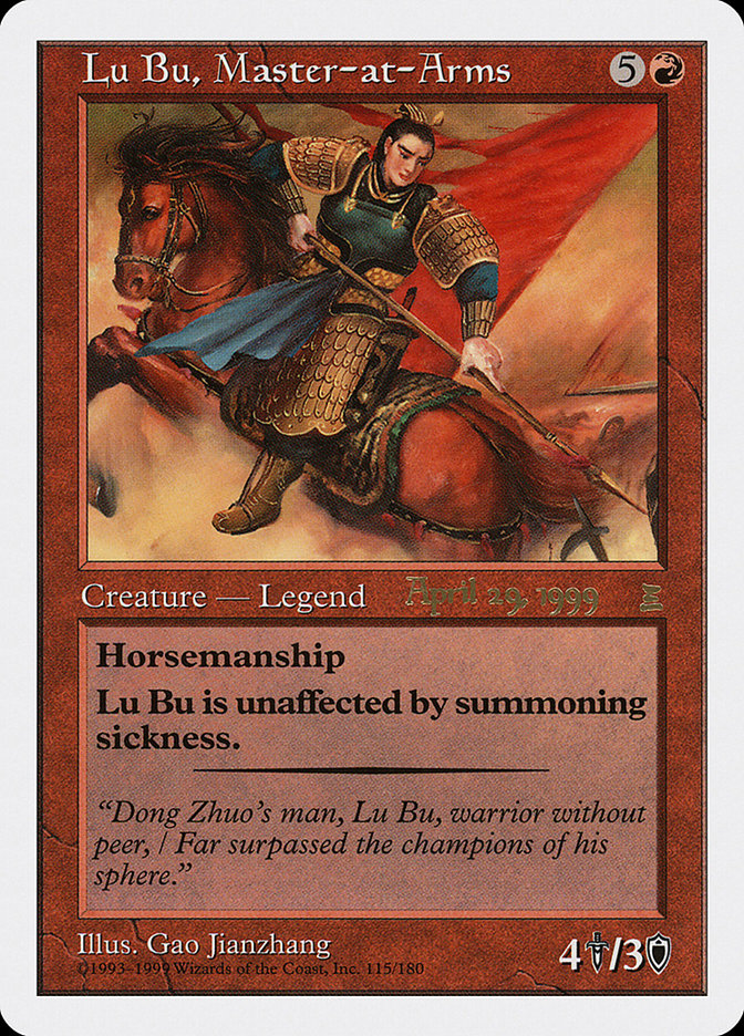 Lu Bu, Master-at-Arms (April 29, 1999) [Portal Three Kingdoms Promos] | Gear Gaming Fayetteville