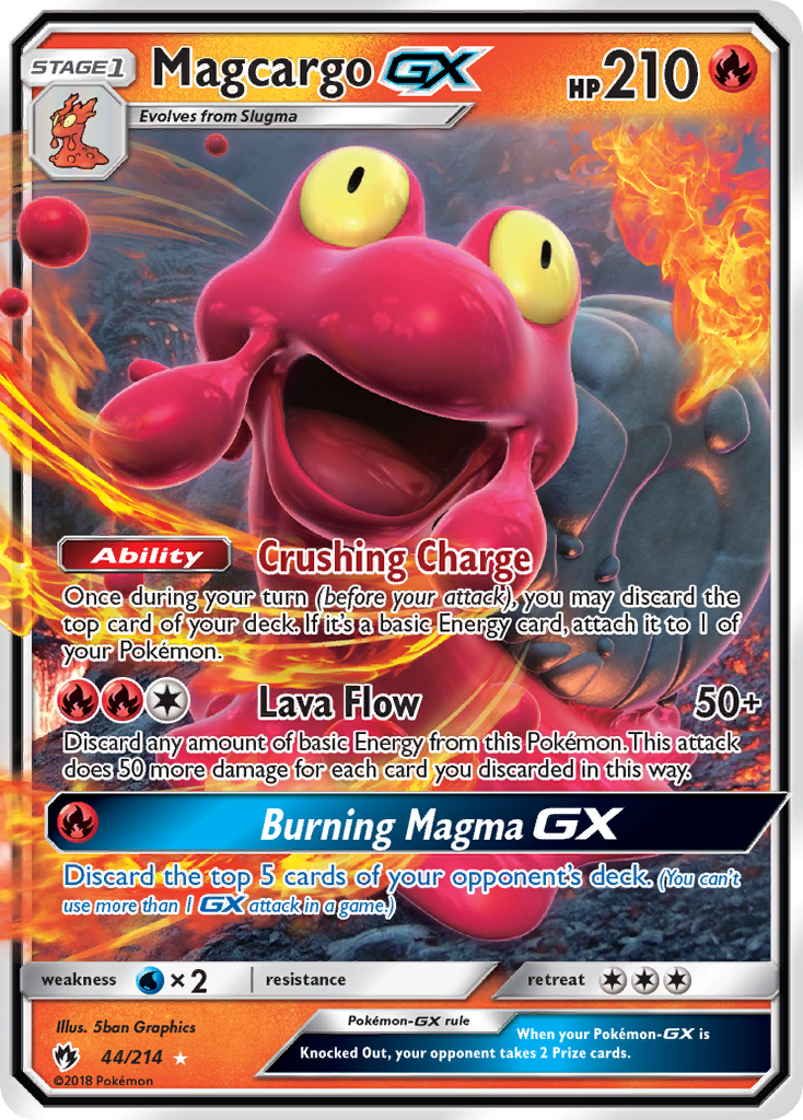 Magcargo GX (44/214) [Sun & Moon: Lost Thunder] | Gear Gaming Fayetteville