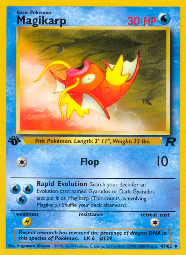 Magikarp (47/82) [Team Rocket 1st Edition] | Gear Gaming Fayetteville