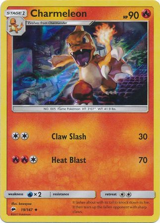 Charmeleon (19/147) (Premium Collection Promo) [Sun & Moon: Burning Shadows] | Gear Gaming Fayetteville