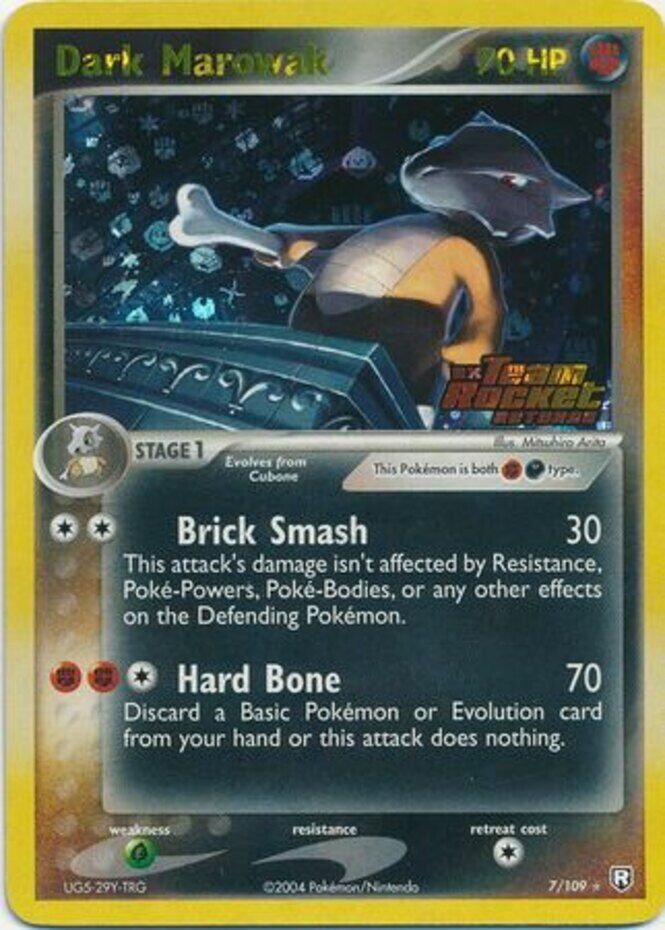 Dark Marowak (7/109) (Stamped) [EX: Team Rocket Returns] | Gear Gaming Fayetteville
