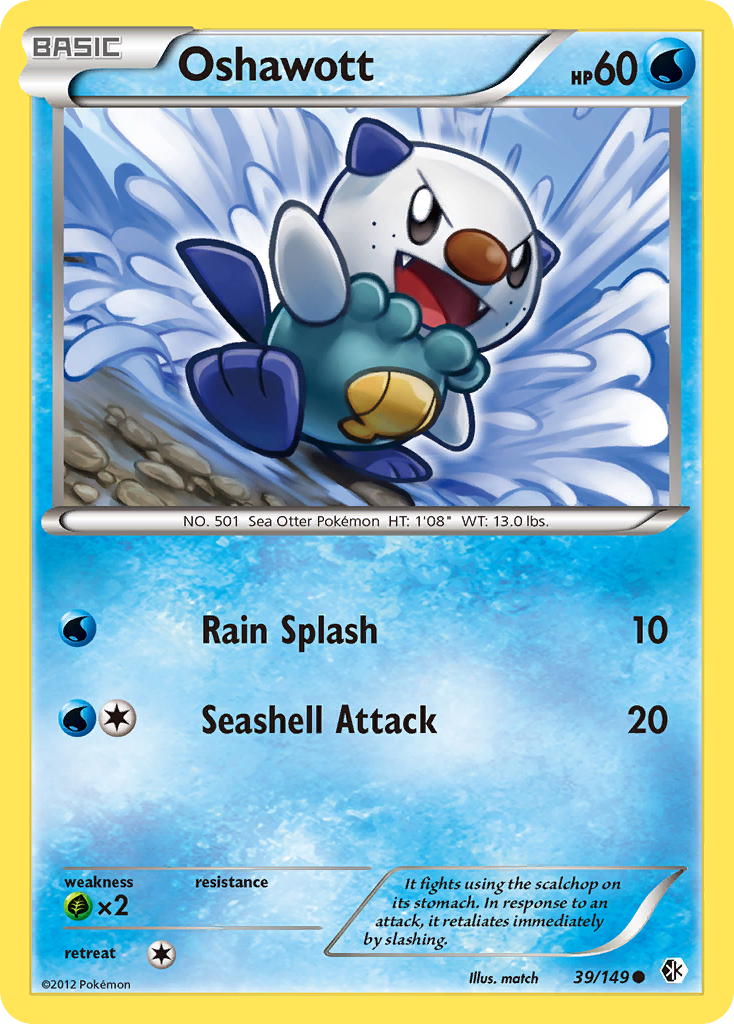 Oshawott (39/149) [Black & White: Boundaries Crossed] | Gear Gaming Fayetteville