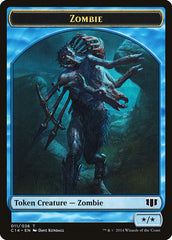 Whale // Zombie (011/036) Double-Sided Token [Commander 2014 Tokens] | Gear Gaming Fayetteville