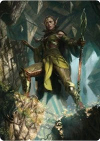 Nissa of Shadowed Boughs 1 Art Card [Zendikar Rising Art Series] | Gear Gaming Fayetteville