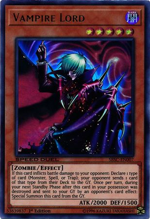 Vampire Lord [SBSC-EN007] Ultra Rare | Gear Gaming Fayetteville