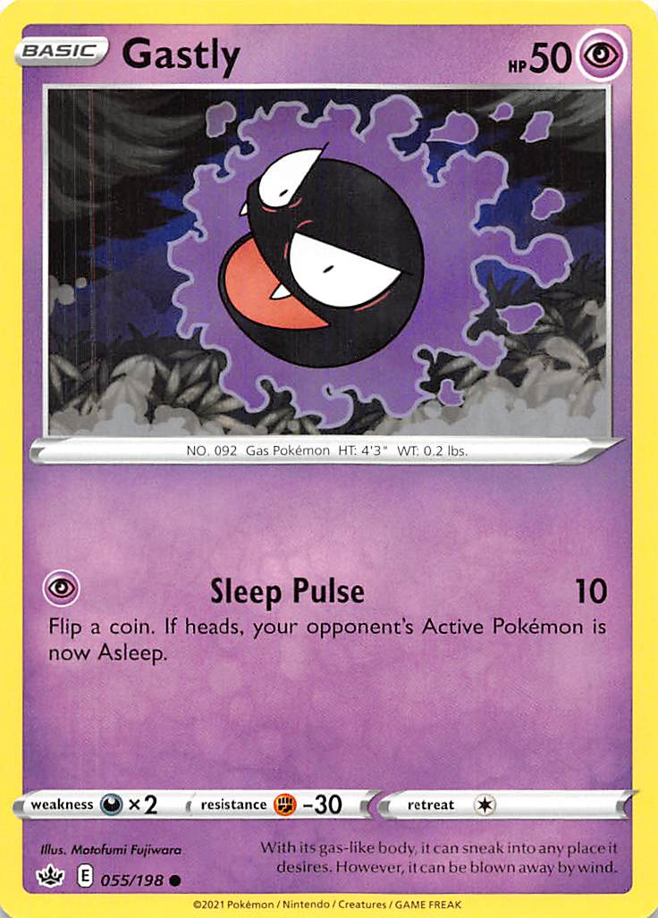 Gastly (055/198) [Sword & Shield: Chilling Reign] | Gear Gaming Fayetteville