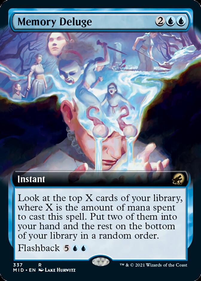 Memory Deluge (Extended Art) [Innistrad: Midnight Hunt] | Gear Gaming Fayetteville