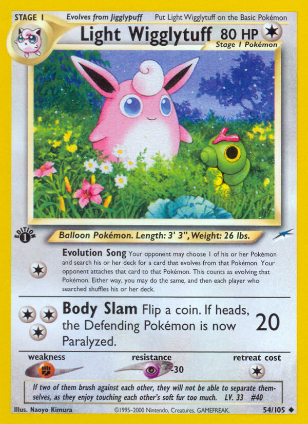 Light Wigglytuff (54/105) [Neo Destiny 1st Edition] | Gear Gaming Fayetteville