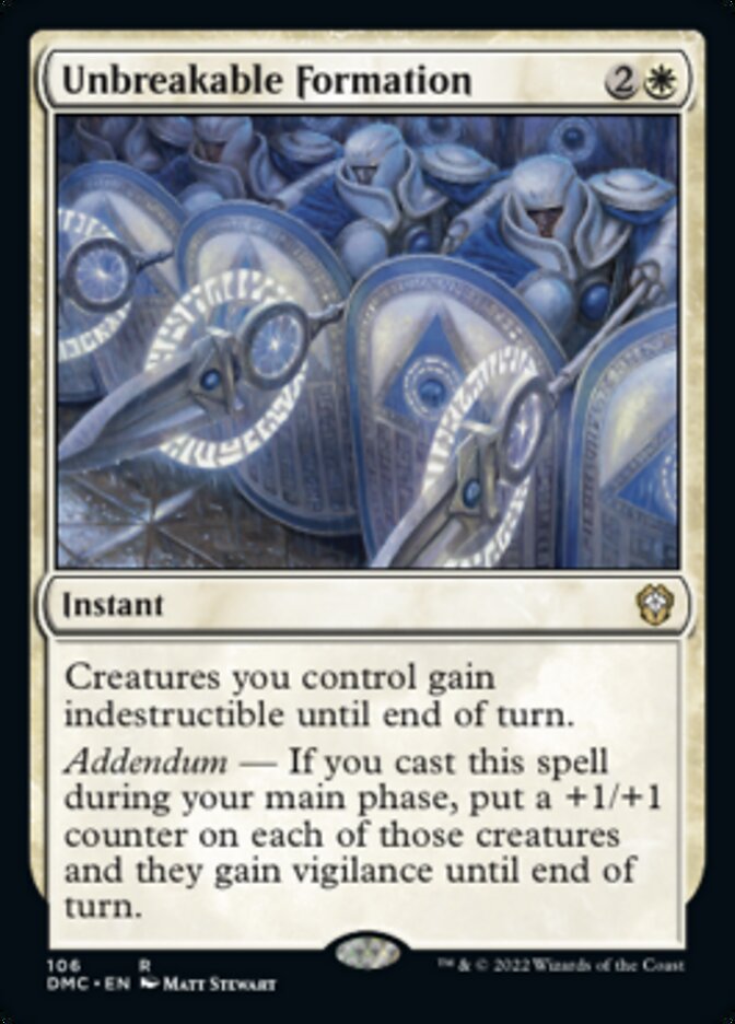 Unbreakable Formation [Dominaria United Commander] | Gear Gaming Fayetteville