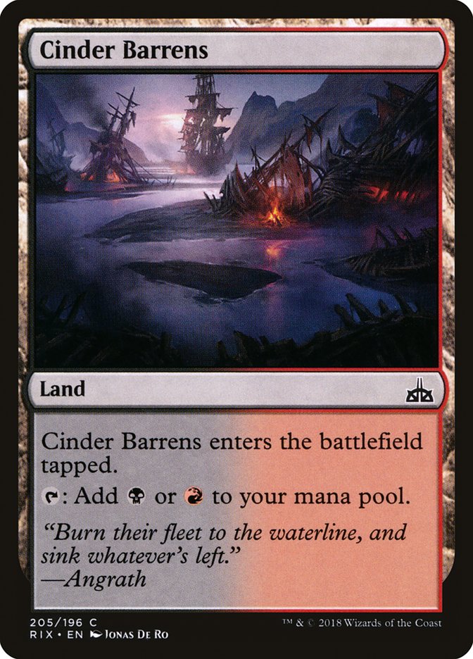 Cinder Barrens [Rivals of Ixalan] | Gear Gaming Fayetteville