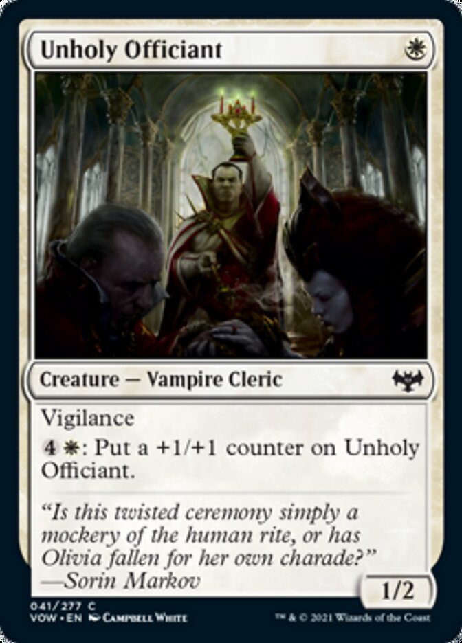 Unholy Officiant [Innistrad: Crimson Vow] | Gear Gaming Fayetteville