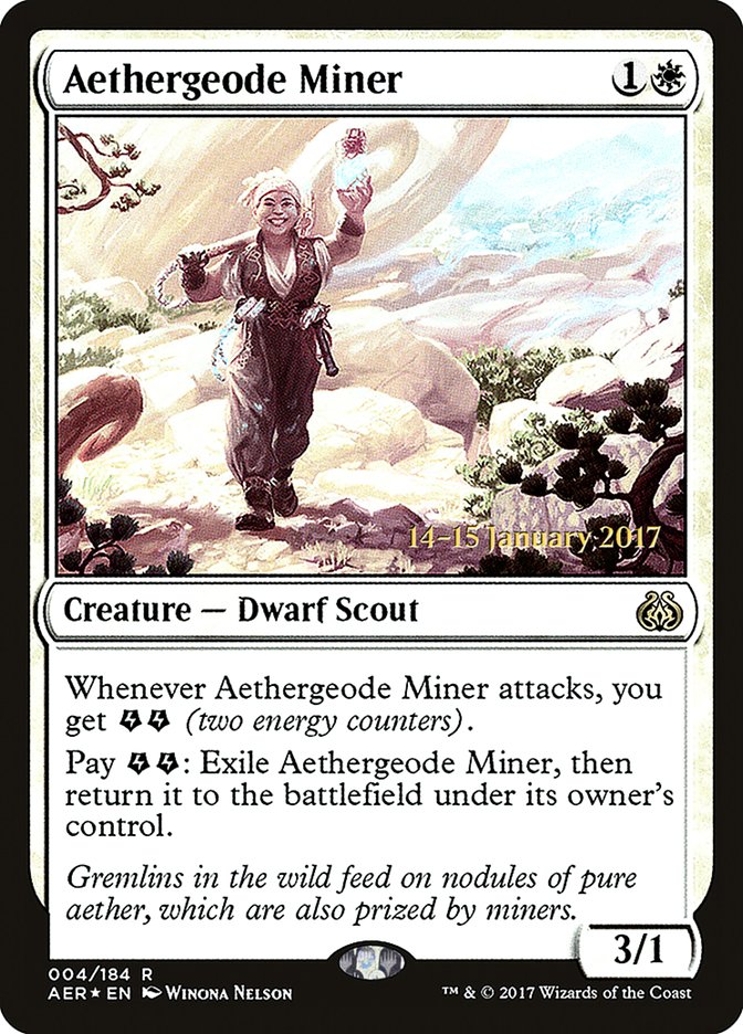 Aethergeode Miner [Aether Revolt Prerelease Promos] | Gear Gaming Fayetteville