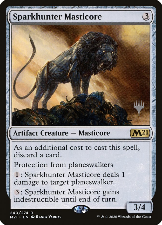 Sparkhunter Masticore (Promo Pack) [Core Set 2021 Promos] | Gear Gaming Fayetteville