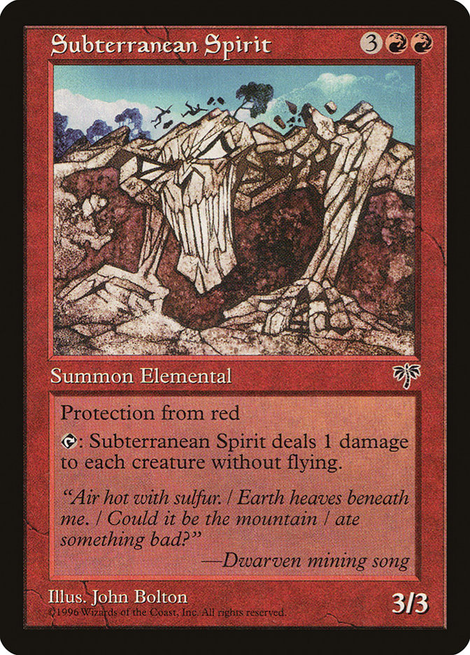 Subterranean Spirit [Mirage] | Gear Gaming Fayetteville
