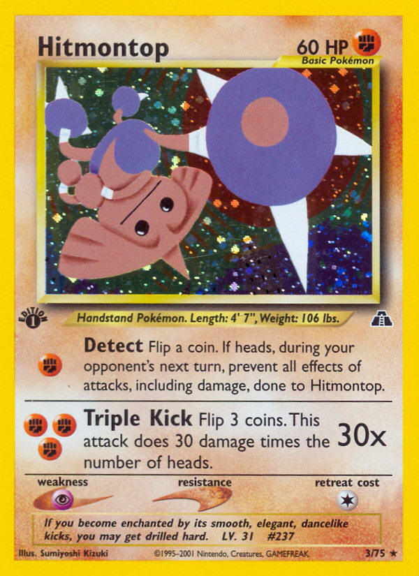 Hitmontop (3/75) [Neo Discovery 1st Edition] | Gear Gaming Fayetteville