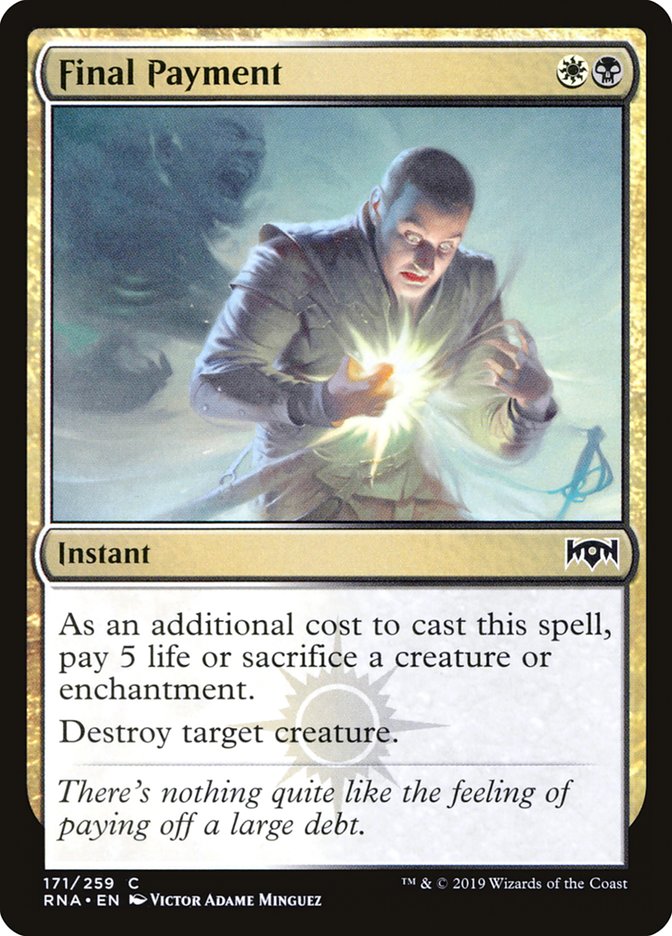 Final Payment [Ravnica Allegiance] | Gear Gaming Fayetteville