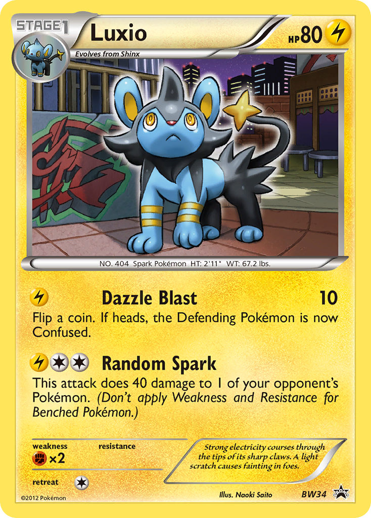 Luxio (BW34) [Black & White: Black Star Promos] | Gear Gaming Fayetteville