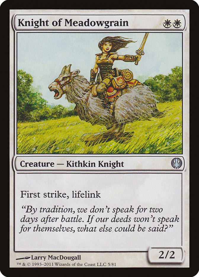 Knight of Meadowgrain [Duel Decks: Knights vs. Dragons] | Gear Gaming Fayetteville