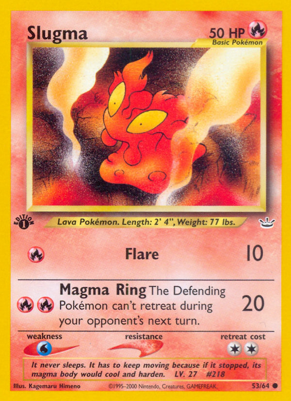 Slugma (53/64) [Neo Revelation 1st Edition] | Gear Gaming Fayetteville