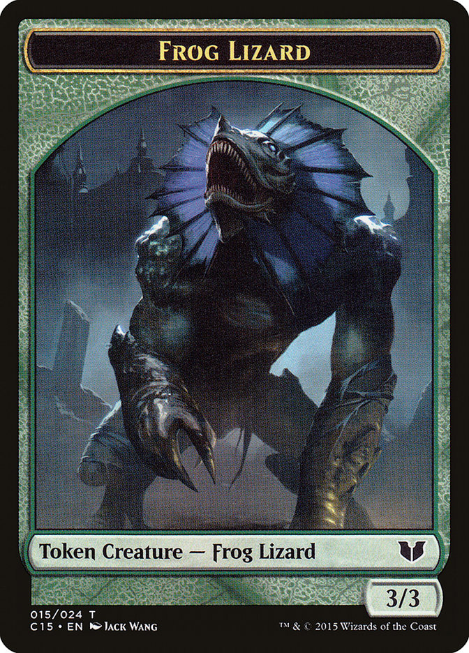 Frog Lizard // Germ Double-Sided Token [Commander 2015 Tokens] | Gear Gaming Fayetteville