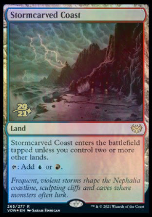 Stormcarved Coast [Innistrad: Crimson Vow Prerelease Promos] | Gear Gaming Fayetteville