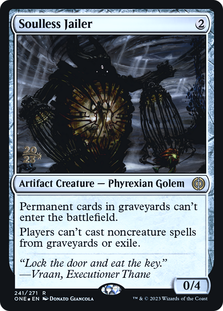 Soulless Jailer [Phyrexia: All Will Be One Prerelease Promos] | Gear Gaming Fayetteville