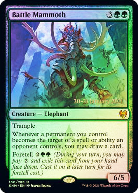 Battle Mammoth [Kaldheim Prerelease Promos] | Gear Gaming Fayetteville