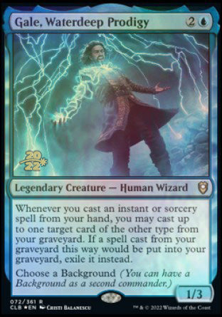 Gale, Waterdeep Prodigy [Commander Legends: Battle for Baldur's Gate Prerelease Promos] | Gear Gaming Fayetteville