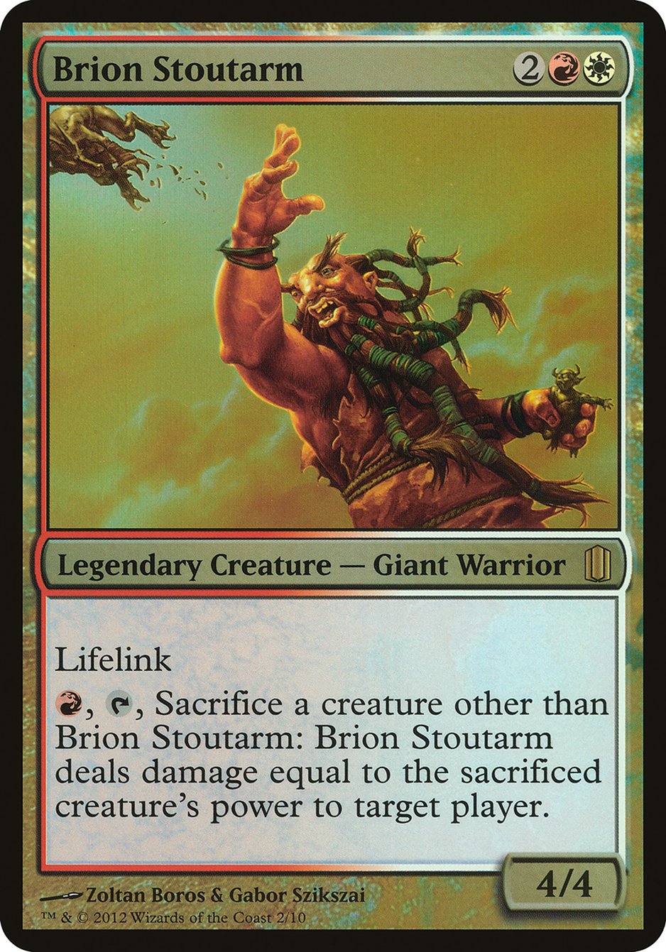 Brion Stoutarm (Oversized) [Commander's Arsenal Oversized] | Gear Gaming Fayetteville