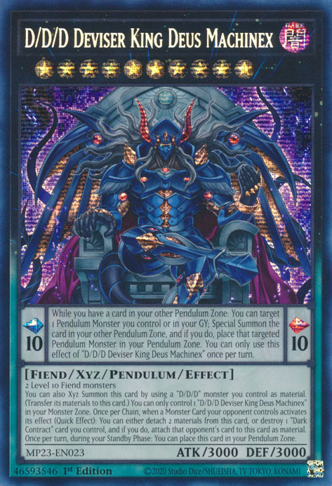 D/D/D Deviser King Deus Machinex [MP23-EN023] Prismatic Secret Rare | Gear Gaming Fayetteville