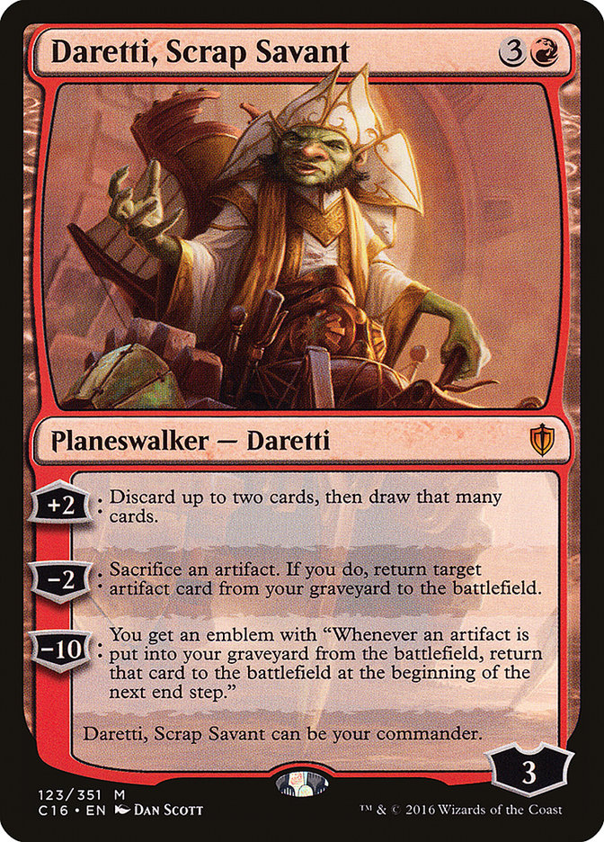 Daretti, Scrap Savant [Commander 2016] | Gear Gaming Fayetteville