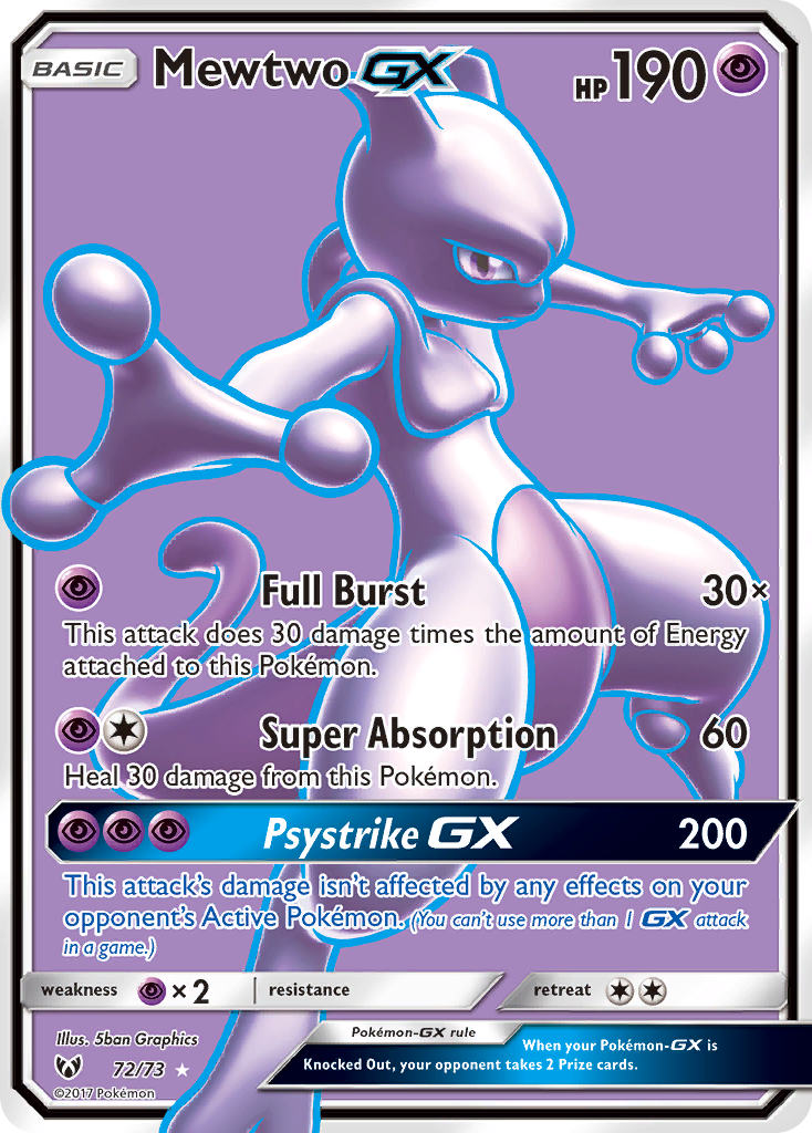 Mewtwo GX (72/73) [Sun & Moon: Shining Legends] | Gear Gaming Fayetteville