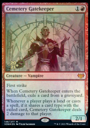 Cemetery Gatekeeper [Innistrad: Crimson Vow Prerelease Promos] | Gear Gaming Fayetteville