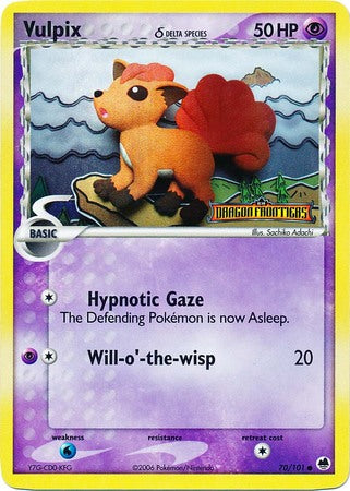 Vulpix (70/101) (Delta Species) (Stamped) [EX: Dragon Frontiers] | Gear Gaming Fayetteville