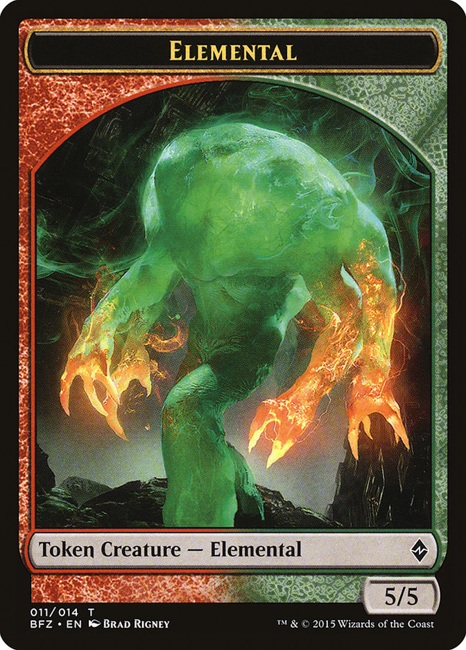 Elemental Token (011/014) [Battle for Zendikar Tokens] | Gear Gaming Fayetteville