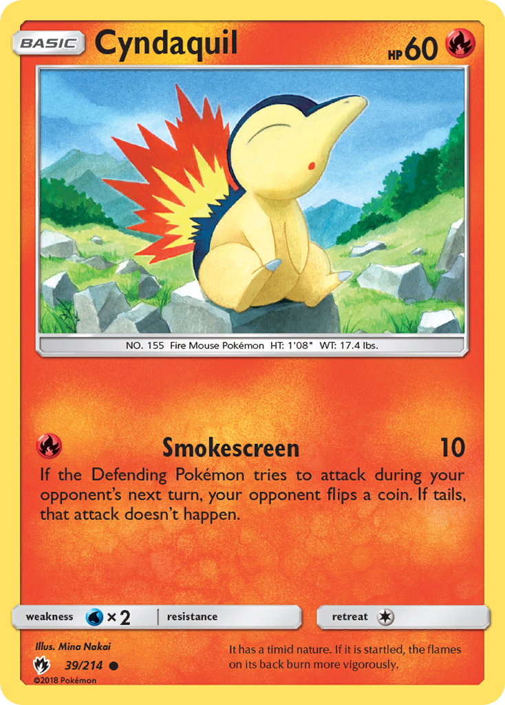 Cyndaquil (39/214) [Sun & Moon: Lost Thunder] | Gear Gaming Fayetteville