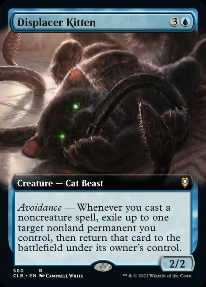 Displacer Kitten (Extended Art) [Commander Legends: Battle for Baldur's Gate] | Gear Gaming Fayetteville