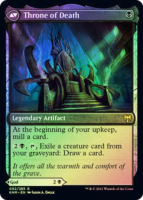 Egon, God of Death // Throne of Death [Kaldheim Prerelease Promos] | Gear Gaming Fayetteville