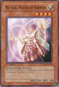 Mei–Kou, Master of Barriers [Structure Deck: Spellcaster's Command] [SDSC-EN016] | Gear Gaming Fayetteville