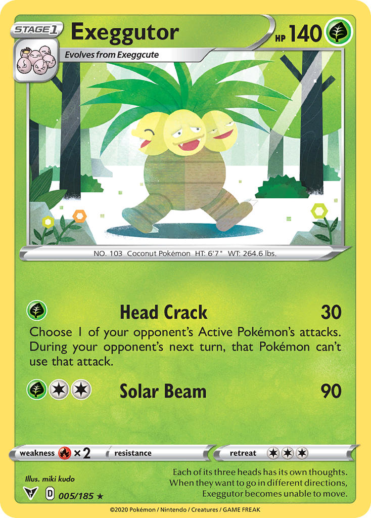 Exeggutor (005/185) [Sword & Shield: Vivid Voltage] | Gear Gaming Fayetteville
