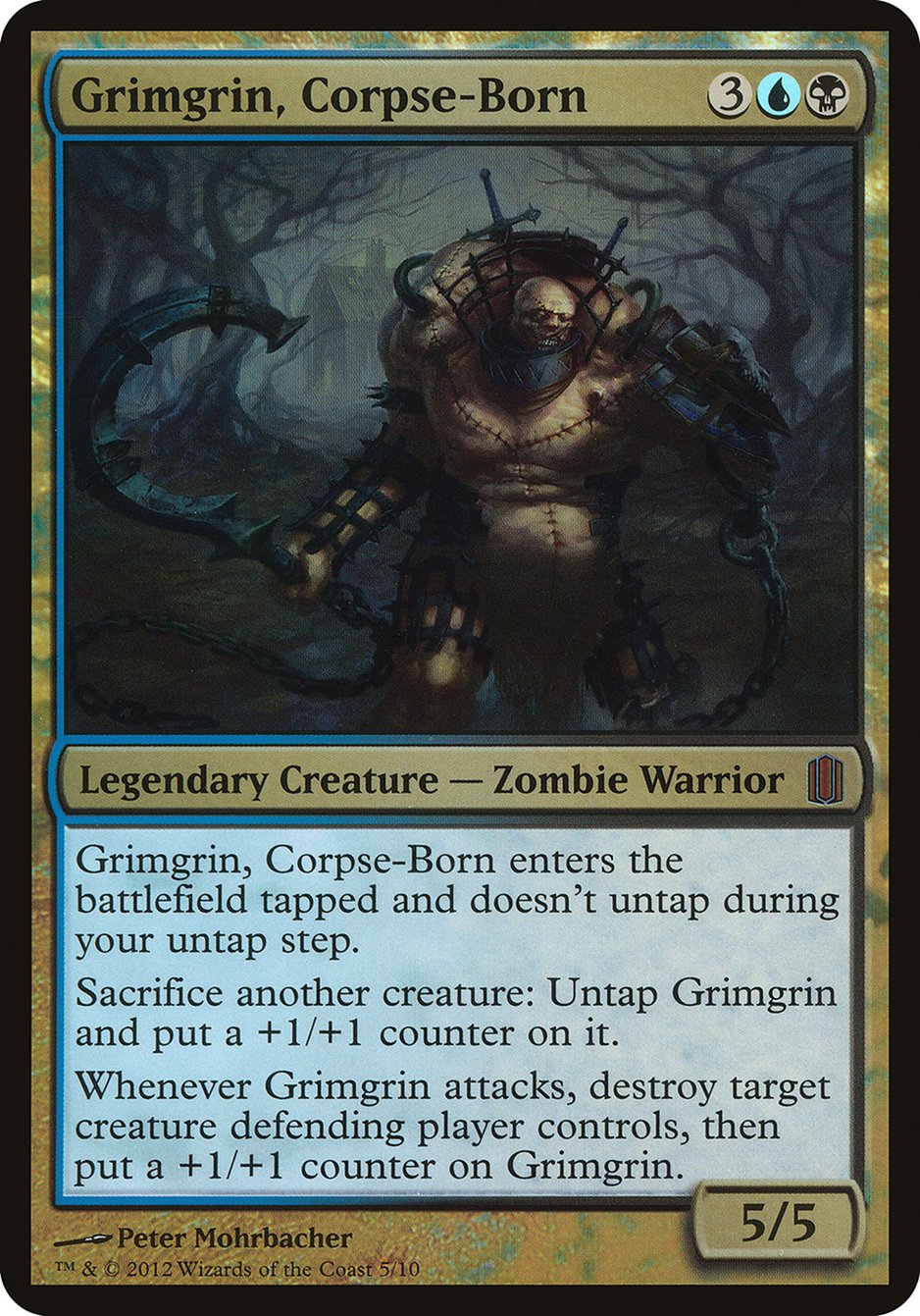 Grimgrin, Corpse-Born (Oversized) [Commander's Arsenal Oversized] | Gear Gaming Fayetteville