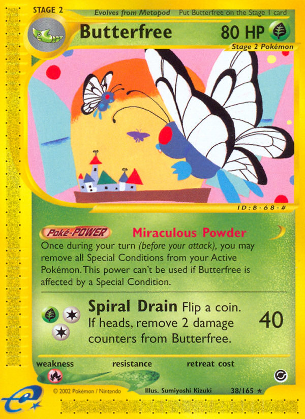 Butterfree (38/165) [Expedition: Base Set] | Gear Gaming Fayetteville